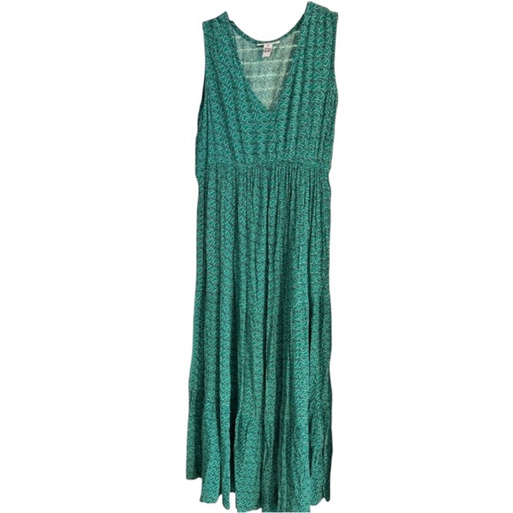 Sincerely Jules Green Rayon Maxi Dress Small - Picture 1 of 7